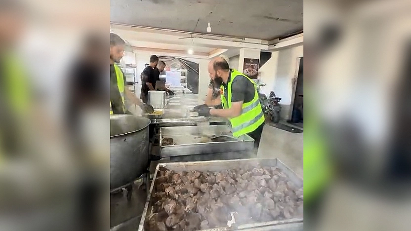 Bir El Bir Gönül Derneği'nden Kuzey Gazze'de bin 800 kişiye iftar yemeği
