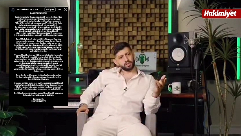 Burak Bulut'tan Elazığ açıklaması