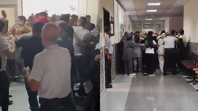 Elazığ Adliyesi'nde dava gerginliği! Tekme ve yumruklar havada uçuştu