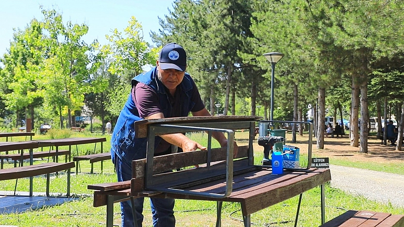 Elazığ Belediyesi'nden Millet Bahçesi'nde kapsamlı düzenleme çalışması