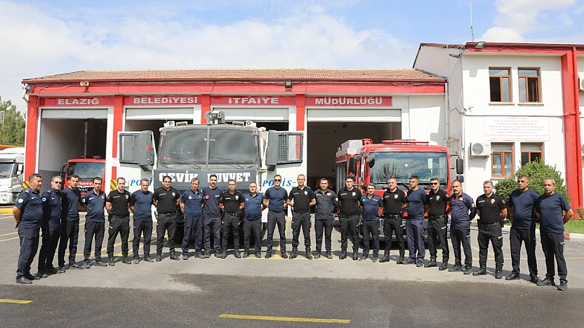 Elazığ Belediyesi ve çevik kuvvet arasında iş birliği