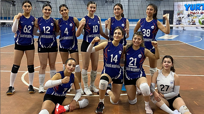 Elazığ Belediyespor Kadın Voleybol Takımı Şırnak deplasmanında farklı kazandı