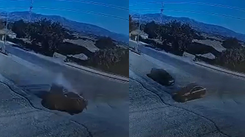 Elazığ'da 2 kişinin öldüğü kaza kamerada