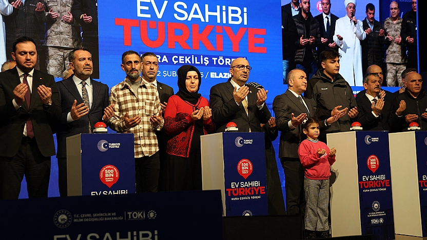 Elazığ'da 3 bin 825 konutun kurası çekildi