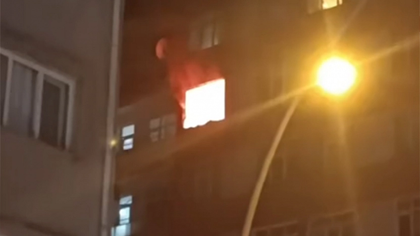 Elazığ'da apartman yangını korkuttu