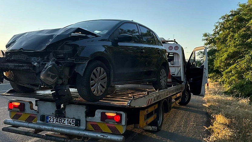 Elazığ'da araç takla attı: 1 Yaralı