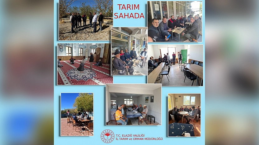 Elazığ'da Cuma buluşmaları sahada devam ediyor: Üreticiyle bilim el ele