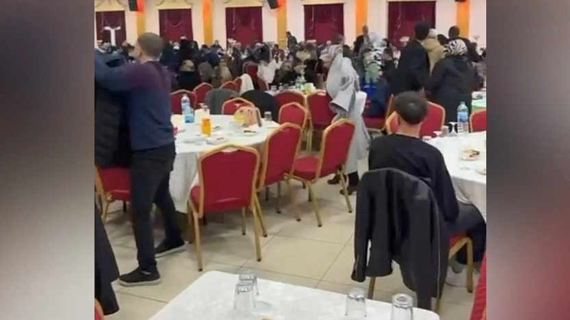 Elazığ'da düğünde deprem paniği