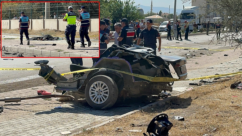 Elazığ'da facia otomobil ikiye bölündü! 2 ölü, 2 yaralı