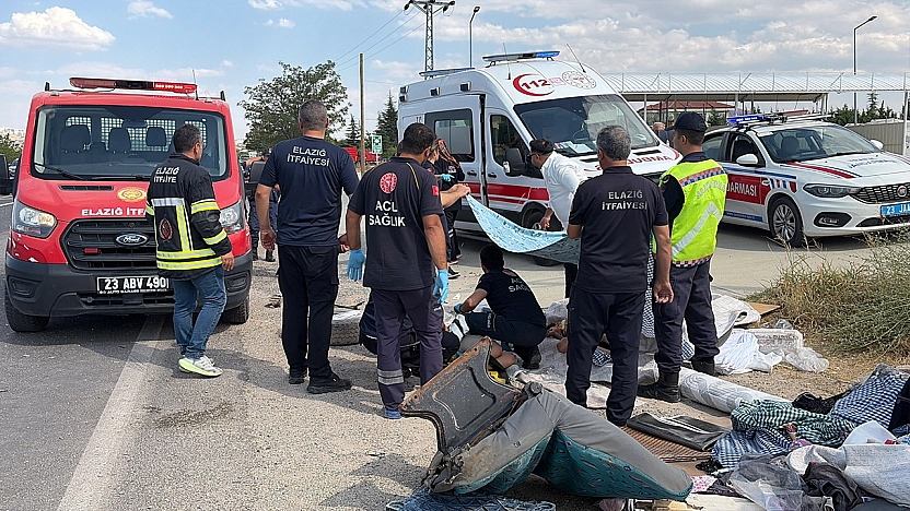 Elazığ'da feci kaza! 7 yaralı