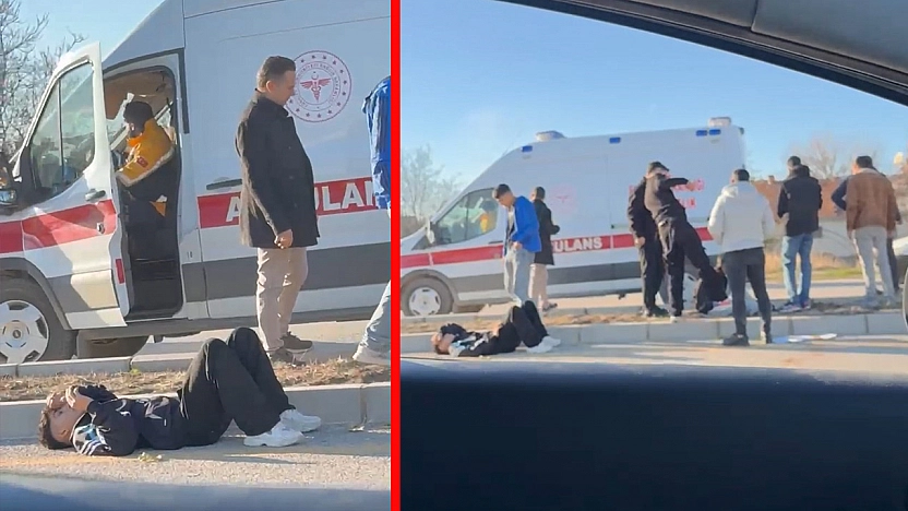 Elazığ'da feci kaza: Motosiklet savruldu, 2 yaralı