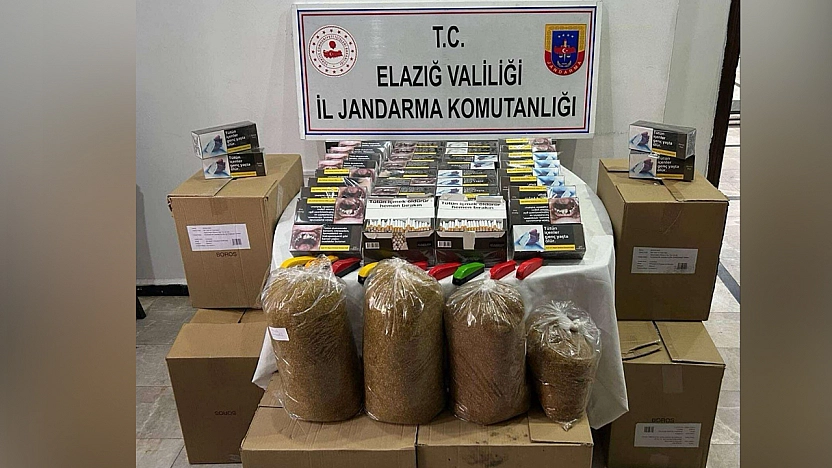 Elazığ'da kaçak sigara operasyonu
