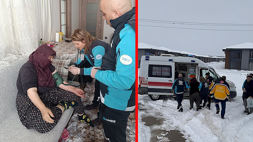 Elazığ'da kar engeline UMKE müdahalesi