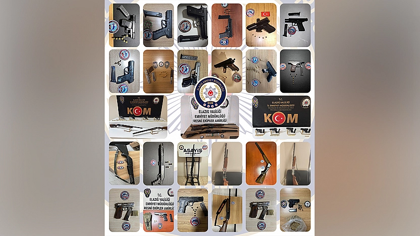 Elazığ'da kesinleşmiş hapis cezası bulunan 115 zanlı tutuklandı