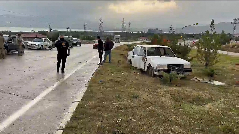 Elazığ'da korkutan kaza: 2 yaralı