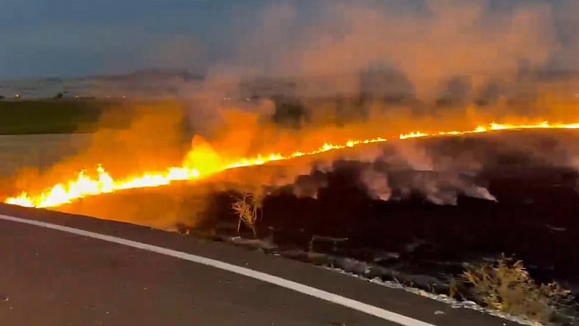 Elazığ'da korkutan yangın: Ekipler müdahale etti