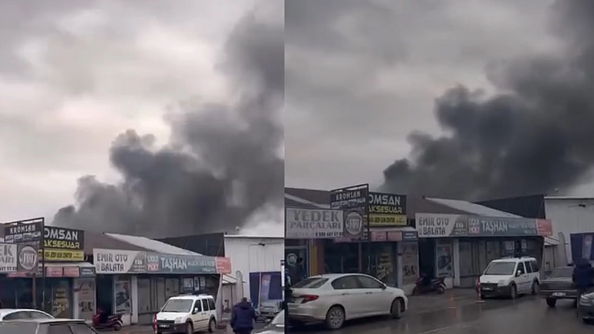 Elazığ'da korkutan yangın!