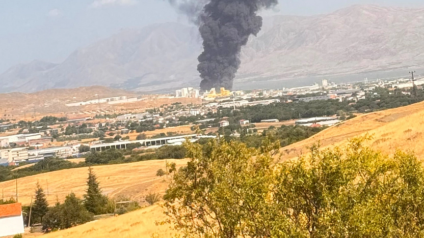 Elazığ'da korkutan yangın!