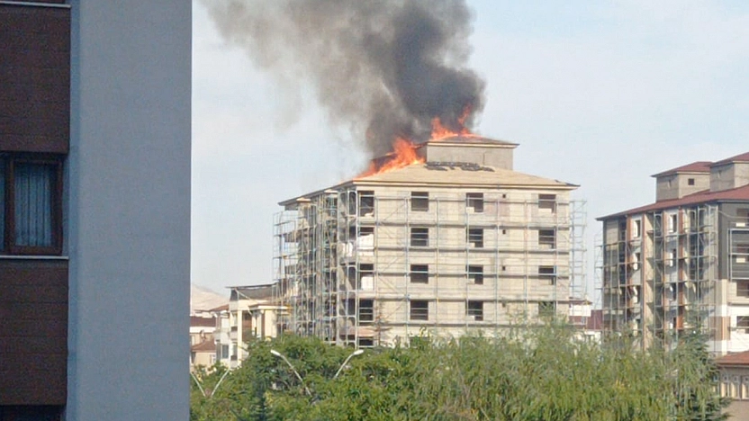 Elazığ'da korkutan yangın