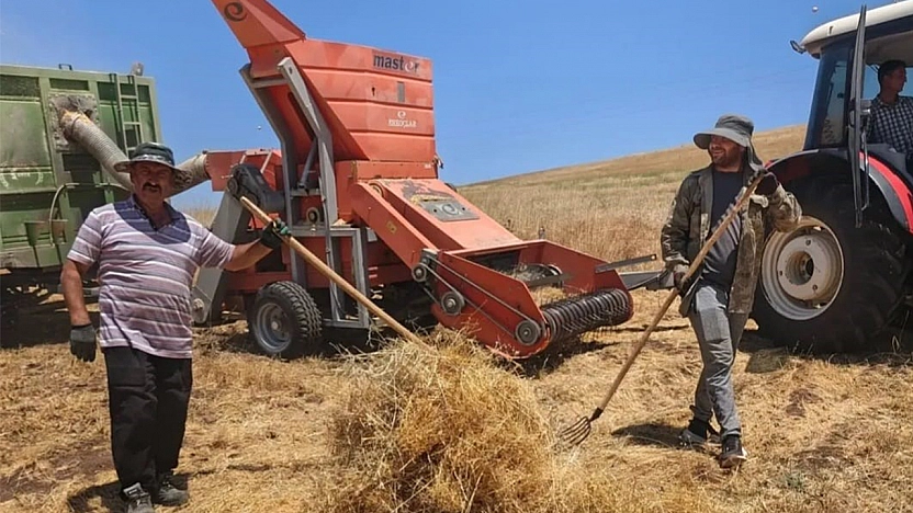Elazığ'da mercimek hasadında teknik kontrol