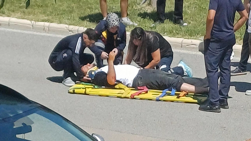 Elazığ'da motosiklet kazası!