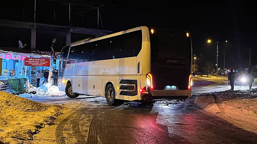 Elazığ'da otobüs facianın eşiğinden döndü