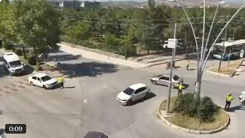Elazığ'da sınav sabahı trafik için havadan seferberlik
