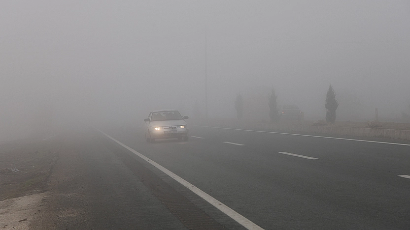 Elazığ'da sis etkisini artırdı: Görüş azaldı