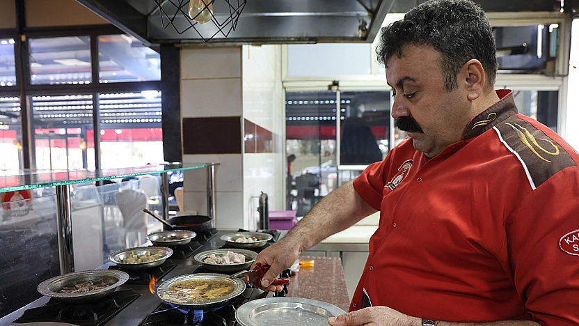 Elazığ'da soğuk havaların vazgeçilmezi kelle paçaya yoğun ilgi