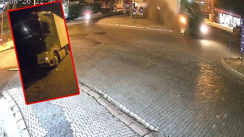 Elazığ'da tırın freni boşaldı: Sürücü faciayı önledi