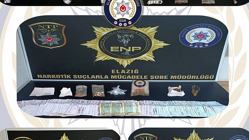Elazığ'da uyuşturucu operasyonu: 11 tutuklama