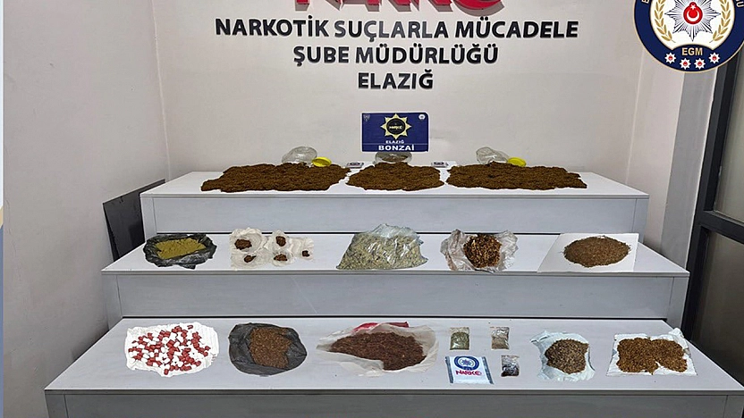 Elazığ'da uyuşturucu operasyonu: 5 şüpheli tutuklandı