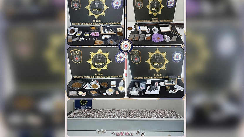 Elazığ'da  uyuşturucu operasyonu: 16 kişi tutuklandı