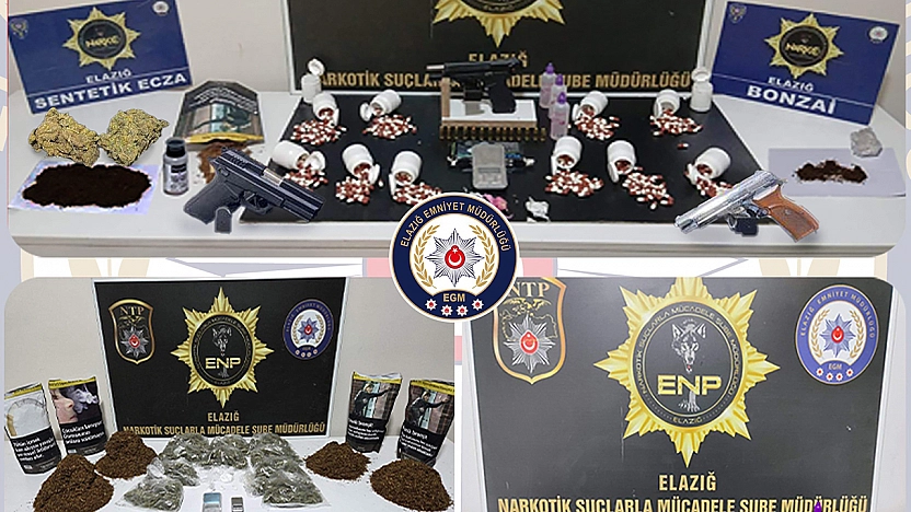 Elazığ'da uyuşturucu operasyonu: 19 tutuklama