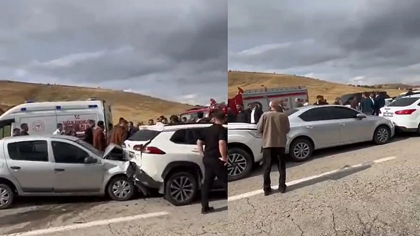 Elazığ'da zincirleme kaza: 3 Yaralı