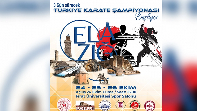 Elazığ, Türkiye Karate Şampiyonası'na ev sahipliği yapıyor