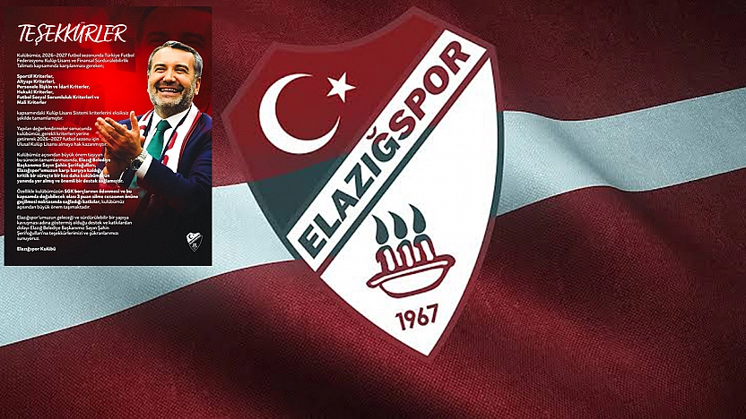 Elazığspor'da lisans sevinci: 2026-2027 sezonu için kritik adım tamamlandı