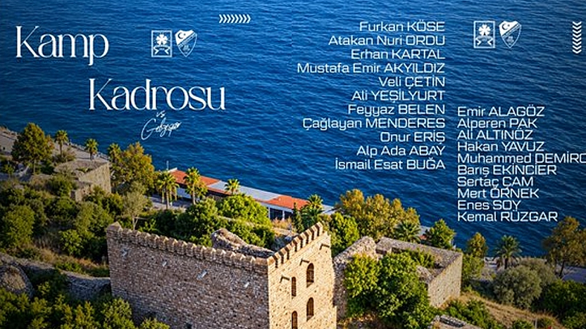 Elazığspor'un Gebzespor Maçı Kamp Kadrosu açıklandı