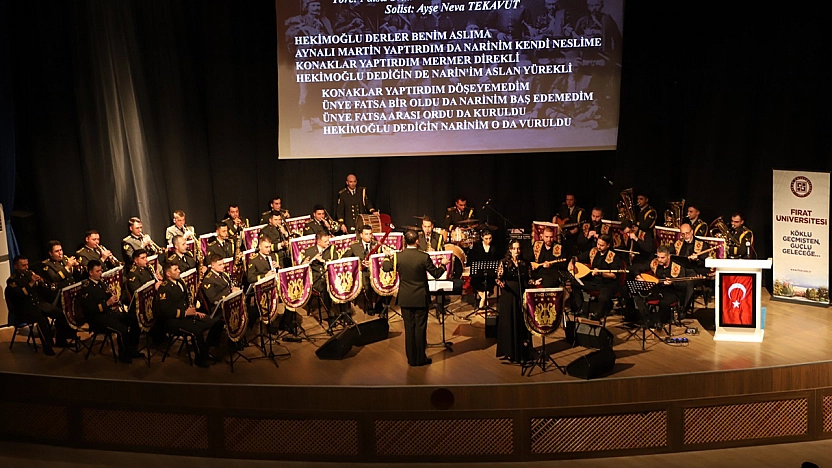 Fırat Üniversitesi'nde bando konseri ayakta alkışlandı