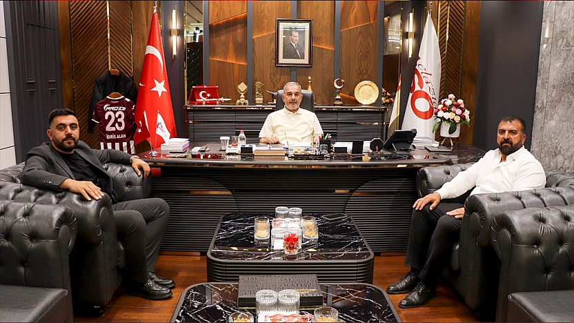 Galerici esnaflarından Başkan Alan'a teşekkür ziyareti