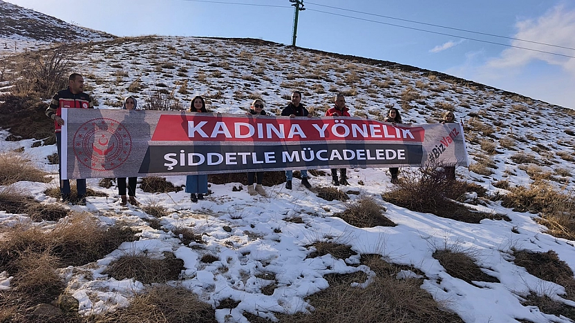Hazarbaba Dağı'ndan kadına yönelik şiddete karşı güçlü mesaj
