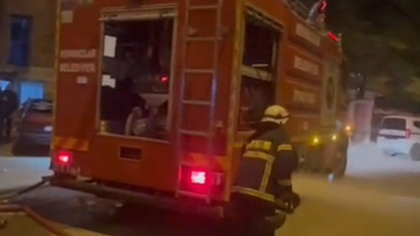 Kovancılar'da korkutan yangın