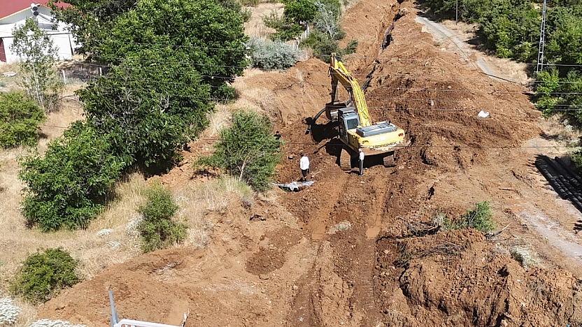 Kürk Köyü'nde tarımsal sulama altyapısı yenilendi