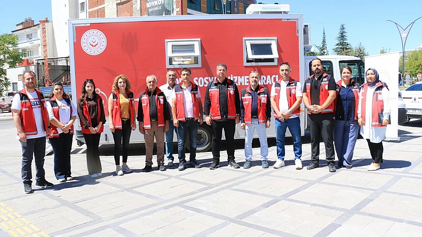 Mobil Sosyal Hizmet Aracı Elazığ'da hizmet vermeye başladı