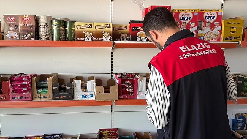 Palu'da marketlere gıda denetimi