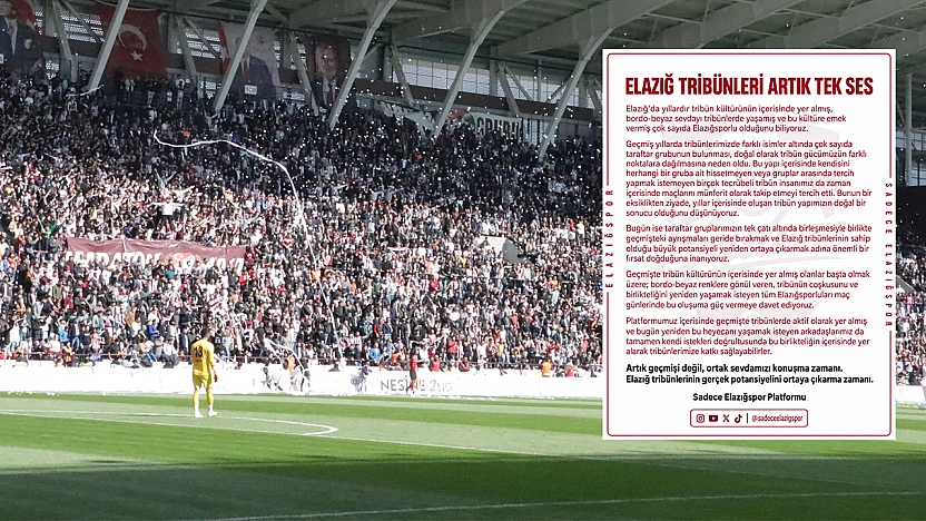 Sadece Elazığspor Platformu'ndan Elazığspor Taraftarlarına Çağrı