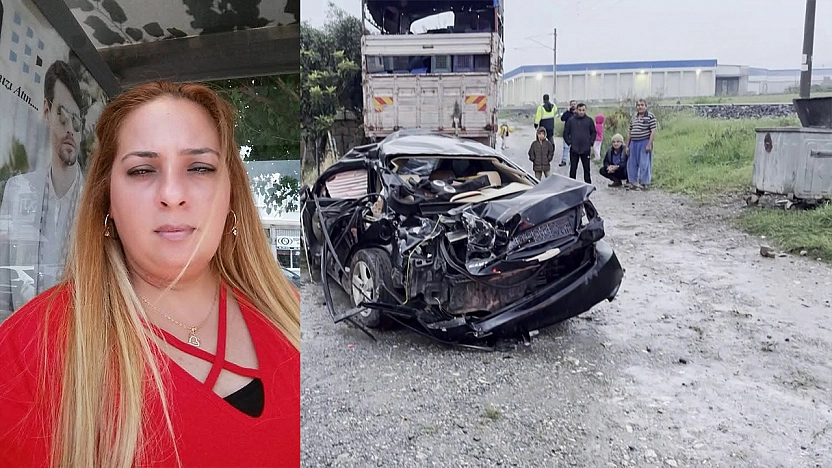Trenin çarpmasıyla metrelerce sürüklenen otomobildeki anne öldü, oğlu yaralandı