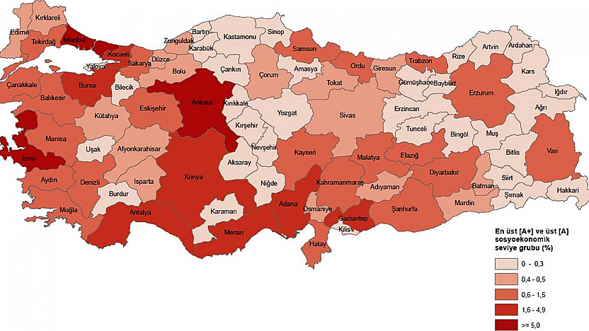 TÜİK açıkladı: Elazığ sosyoekonomik sıralamada orta sıralarda