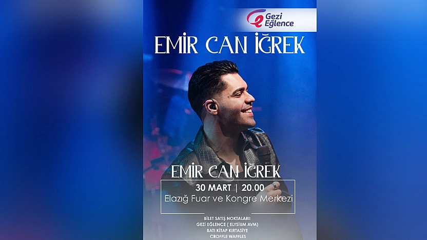 Ünlü sanatçı 30 Mart'ta Elazığ'da konser verecek
