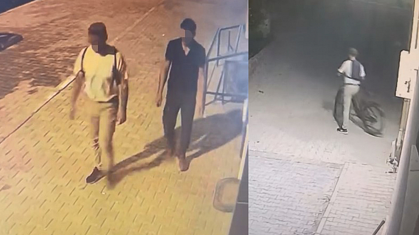 Yürüyerek geldiler, bisikleti çalıp kaçtılar: Otoparkta şok soygun!